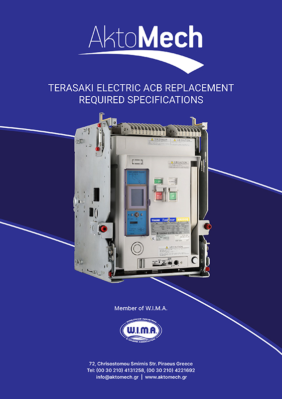 TERASAKI ELECTRIC ACB REPLACEMENT REQUIRED SPECIFITCATIONS